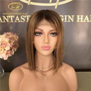 100% Brazilian/Indian Virgin/Remy Human Hair Full/Frontal Lace Wig with Amazing Color