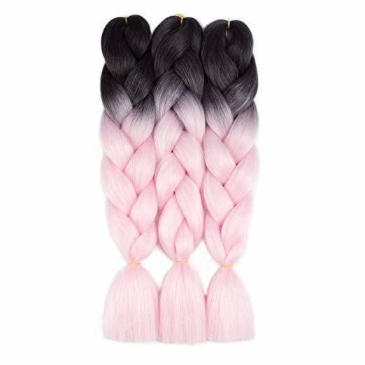 Chinese Factory Synthetic 2 Colors Ombre Braiding Hair Extension