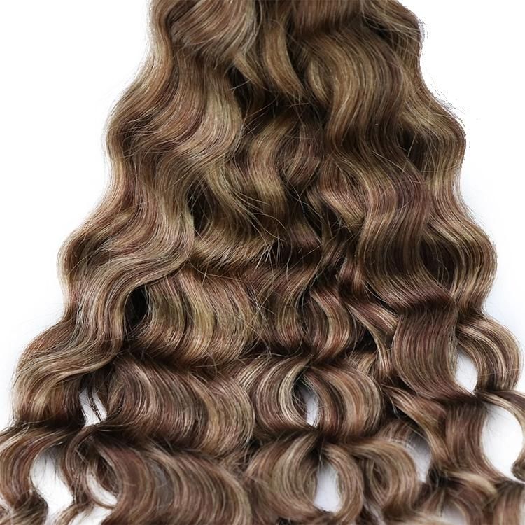 Unprocessed 100% Double Brazilian Human Hair Remy Water Wave U Tip Hair Extensions