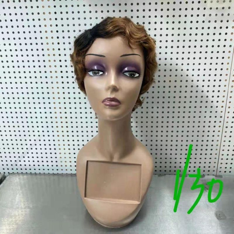Cheaper Real Human Hair Wig Red Lace Front Wig Wavy Wigs