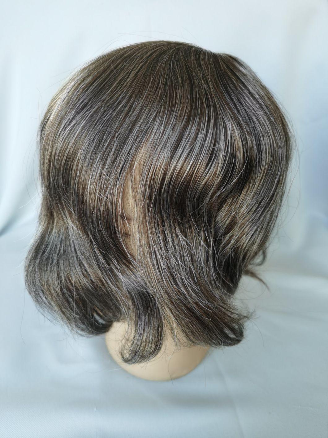 2022 Most Comfortable Clear PU Base Men′ S Wig Made of Remy Human Hair