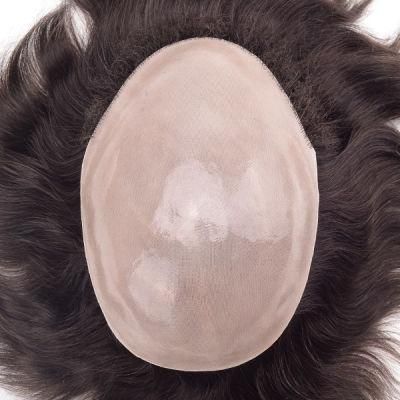 Durable Poly Coated Skin Base Human Hair Wig