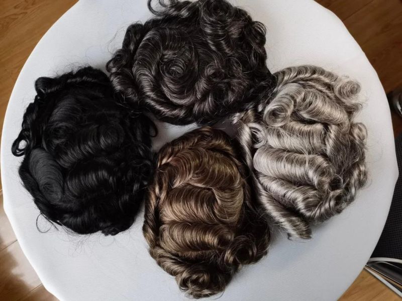 2022 Best Ventilated Fine Mono Base Human Hair with Folded Lace Front Baby Hair Underventing
