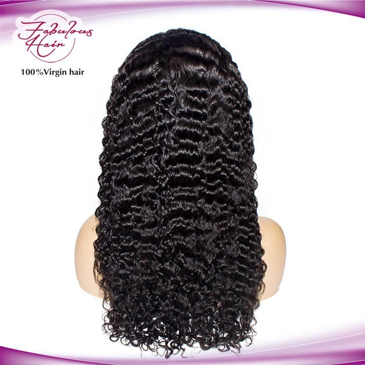 Human Hair Water Wave Lace Front Wig for Black Women