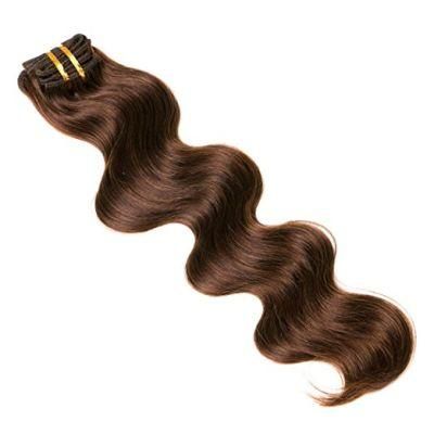 Brazilian Hair Extension Body Wave Clip in Human Hair Extension (AV-CH140-22-4)