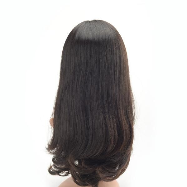 Longer Hair Curly High Quality Mongolian Virgin Hair Jewish Hairpiece