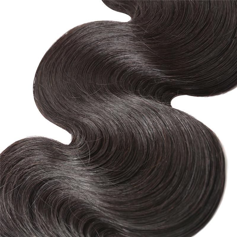 Wholesale Cheap Top Quality 100% Brazilian Virgin Remy Human Hair Extension Body Wave Natural Hair Weft Extension Weaves Black (BHF-LBB1240)