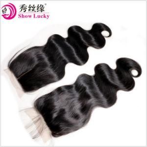 Unprocessed 100% Human Hair Virgin European Hair Swiss Lace Closure Silk Base Top Closure