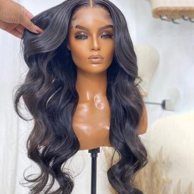 Peruvian Lace Frontal Wigs Human Hair Virgin Align HD Lace Wigs Pre Plucked Bleached Knots Lace Front Wigs