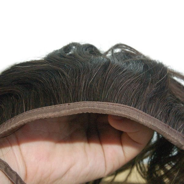 Human Hair Machine Made Hairpiece