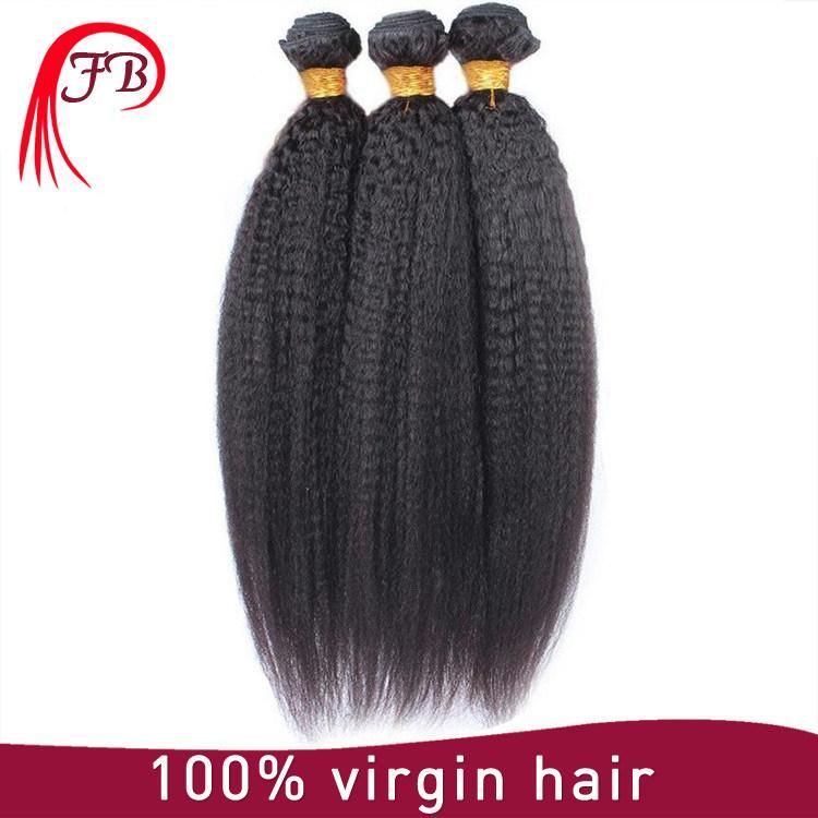 Wholesale Price Brazilian Hair Straight Yaki 100% Human Hair Bundles for Woman