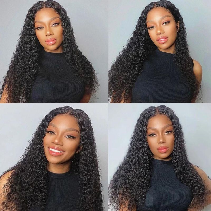 High Quality Deep Wave Human Hair Bundles Wave Brazilian Hair Bundles Remy Hair Weave Curly Human Hair Bundles 26 Inches