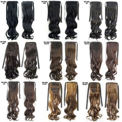 Natural Wavy Ribbon Synthetic Tie up Ponytail Hair Extension