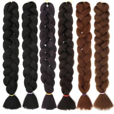 Kbeth Jumbo Braid Hair Extensions Braiding Hair 24 Inch Ombre Multiple Tone Colored Synthetic Hair for Women Hot Sale Ready to Ship