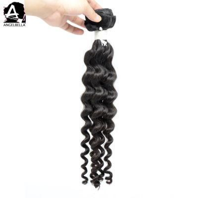 Angelbella 100% Natural Raw Mink Brazilian Virgin Human Hair with Factory Price