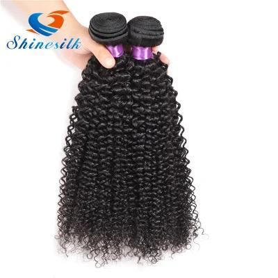 Afro Women Raw Indian Hair Kinky Curly Extensions Human Hair Weaving Bundles Natural Color 1/3/4 Piece 100g Non-Remy