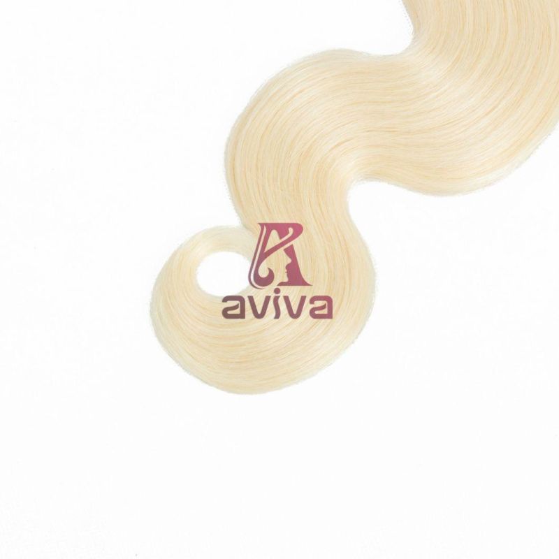 100% Virgin Hair Weave Brazilian Remy Human Hair Extension Blonde/#613