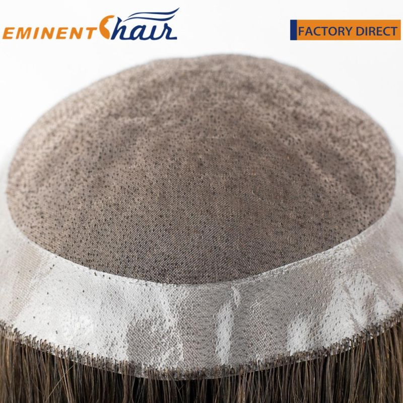 Indian Hair Stock Mono Men′ S Toupee