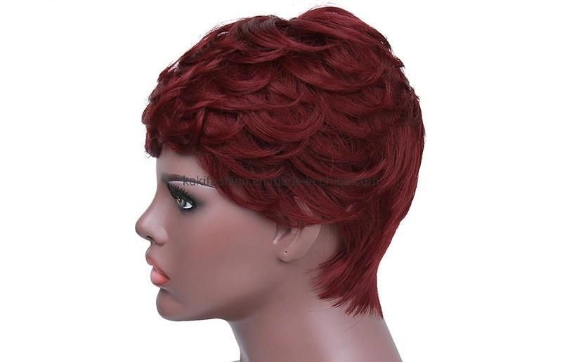 Kakiifashion Hair Cheap Price Short Synthetic Short Hairstyles Pixie Cut Wig