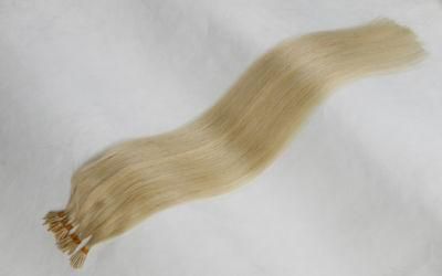 Top Quality Human Hair Pre-Bonded Hair Extension I-Tip Remy Hair Silky18&quot; Color Blonde
