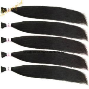 Natural Black Color Straight Hair Extension Micro Braiding Virgin Malaysian Hair Bulk No Weft