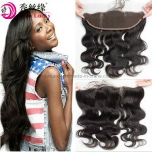 Unprocessed Peruvian Hair Extension Natural Peruvian Virgin Body Wave Hair 100% Remy Human Hair Frontal Lace Closure Grade 9A