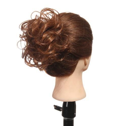 Hair Bun Extensions Wavy Curly Messy Donut Chignons Hair Piece
