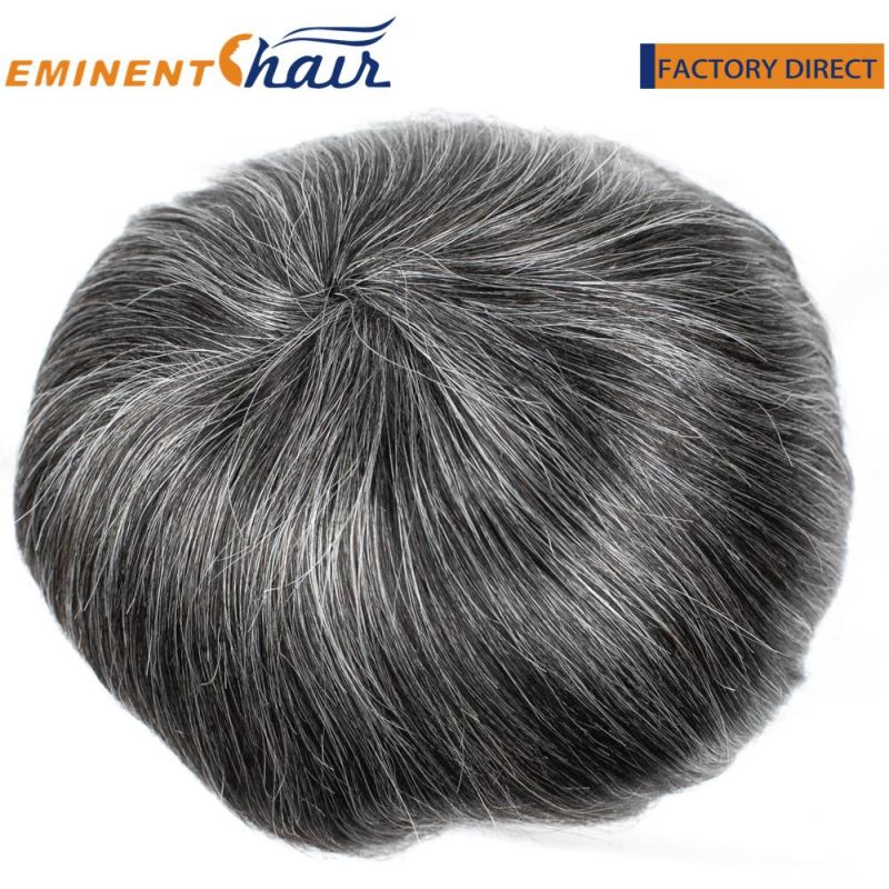 Custom Indian Remy Hair Toupee for Men