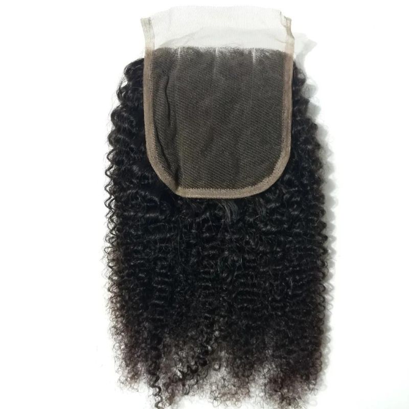 Full Head Peruvian Human Hair Hair Extension Afro Kinky Curl