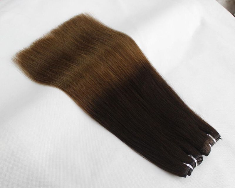 Brazilian Straight Human Hair Hair Bundles Ombre Color Remy Human Hair Weaving Bundles Extensions