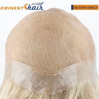 Fine Mono Human Hair Toupee for Men