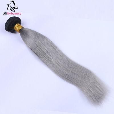Wholesale Unprocessed Virgin Peruvian Human Hair 1b/Grey Color