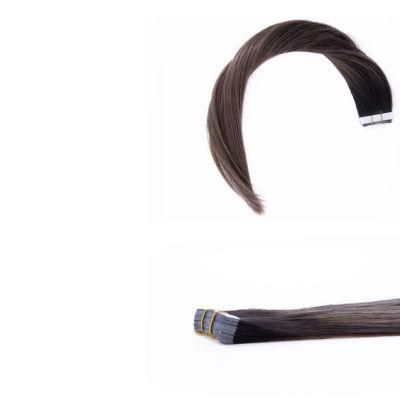 Tape Remy Human Hair Extensions Straight 16/20/24 Inches Adhesive Invisible Skin Weft Natural Hair