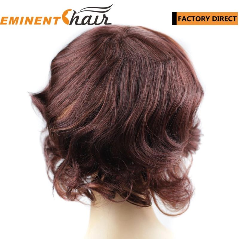 High Quality Natural Effect Women Skin Virgin Hair Wig