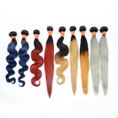 Angelbella High Quality Cheap Price Brazilian Hair Weaving Colorful Remy Human Hair