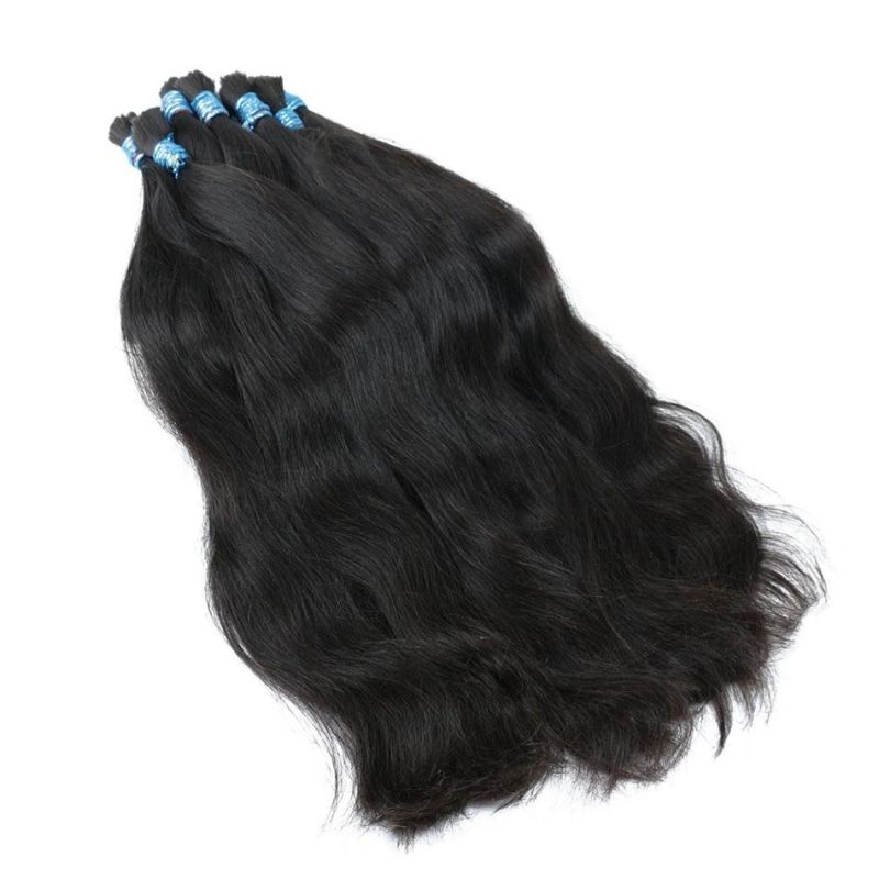 26inch 100% Human Braiding Hair Bulk Machine Made Remy Straight No Weft Bundles Natural Braiding Hair Extensions