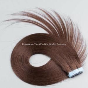 22&quot; Tape Hair Extension 40PCS Full Head Double Drawn Virgin Remy Hair
