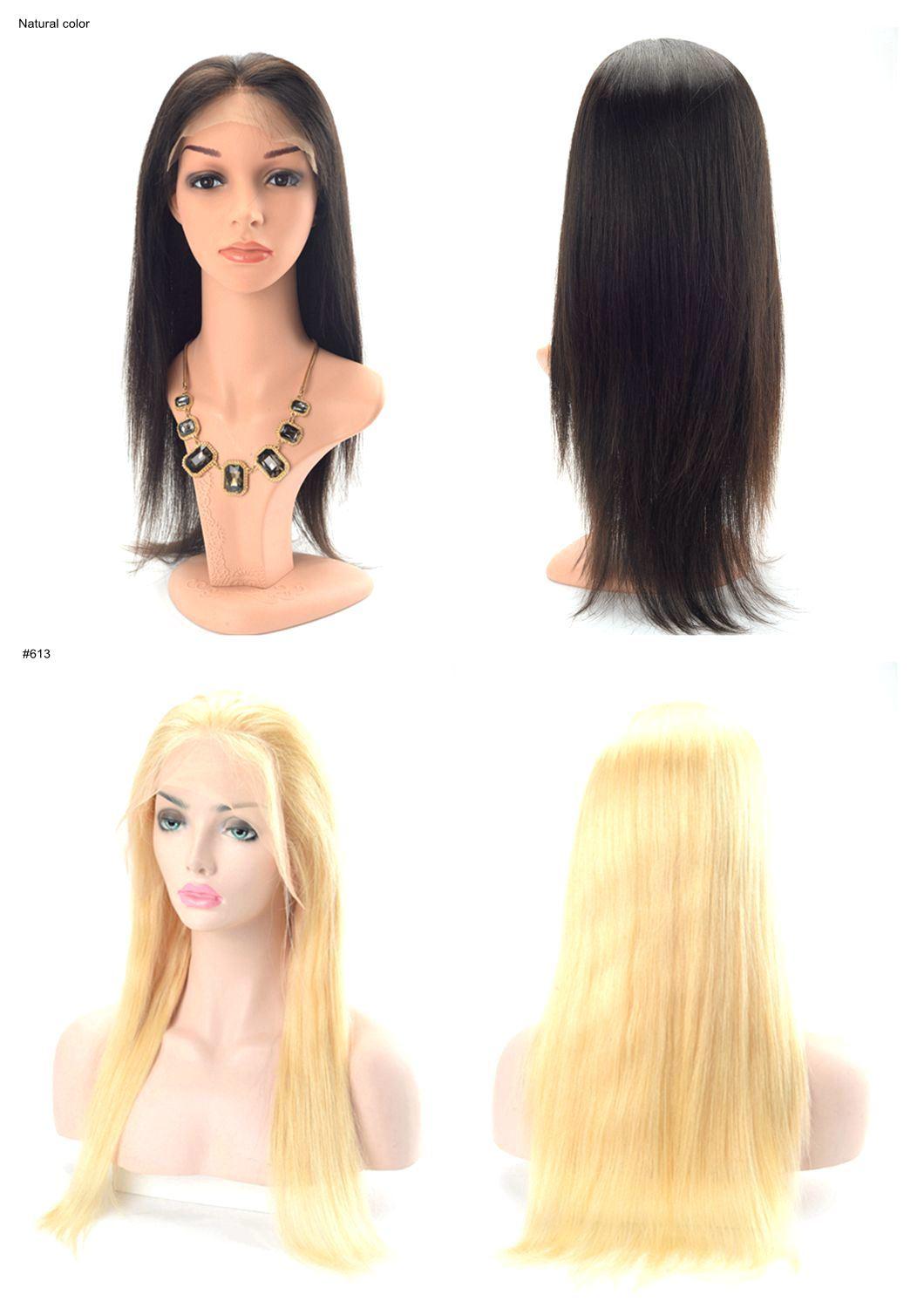 Stock Immediate Shipment 100% Human Hair 360 Lace Front Lady Wig