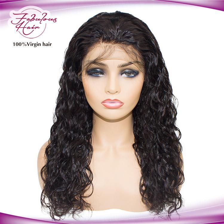 Natural Wave Full Lace Wig Unprocessed 100% Human Hair Wigs