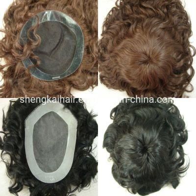 Premium Quality Human Hair Toupee for Men