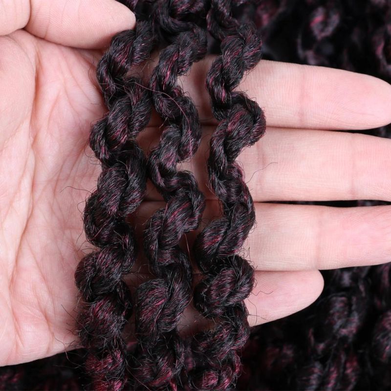 14inch Pre-Twisted Crochet Spring Twist Braids Hair with Curly Ends Synthetic Hair Extension