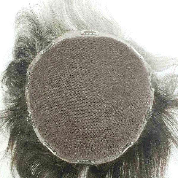 French Lace with Skin Around Human Hair Man Toupee