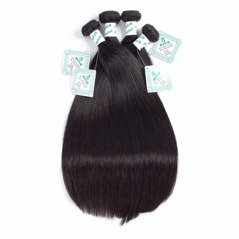 8A Brazilian Human Hair Extension Natural Color Hair