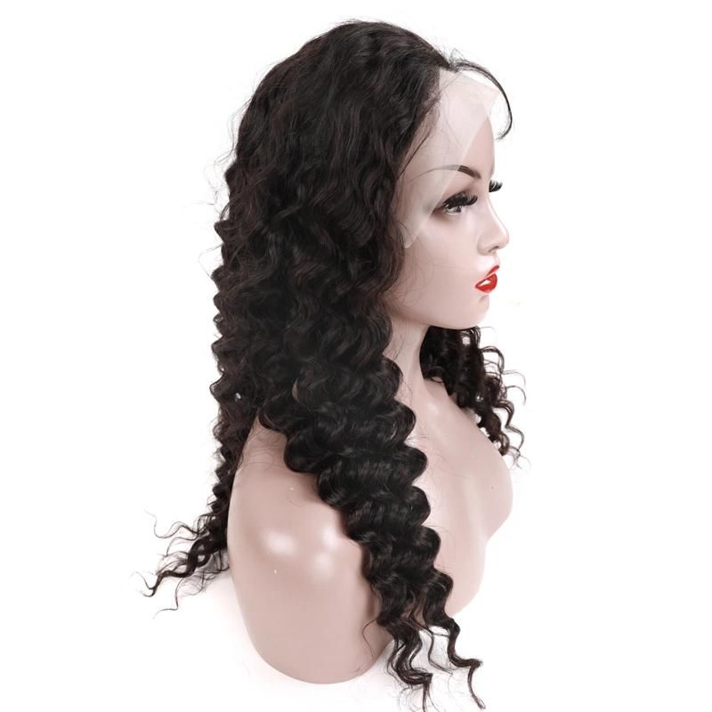 Deep Wave Virgin Brazilian Human Hair Lace Wig