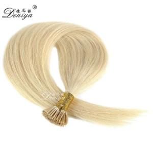 Light Blonde Color Top Quality Pre-Bonded I-Tip Keratin Remy Human Hair Extension