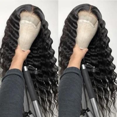 22 Inch Loose Deep Wave Remy 4X4 Lace Front Human Hair Wigs for Black Women