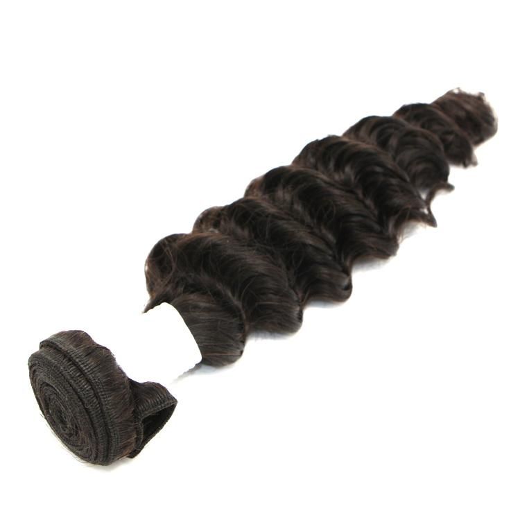 Wholesale Natural Color Handing Soft Smoothly Deep Wave /Curly Human Hair Extension