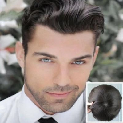 Kbeth Fine Mono Lace Remy Top Quality Human Hair Hair Replacement and Hair Toupee for Whiter Men Wigs &amp; Toupees Wholesale