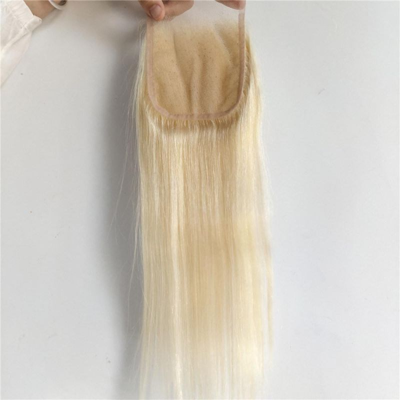 613 Blonde Brazilian Human Hair 4*4 Closure
