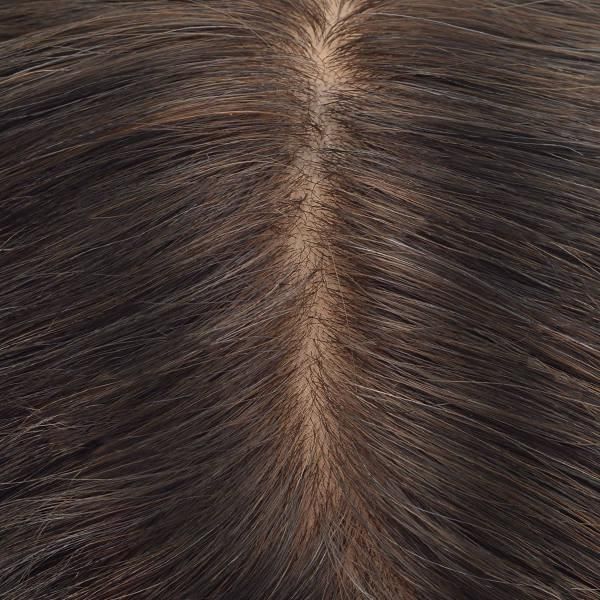 Injected Lace with Injected Skin Back Sides Lace Front Natural Hair Toupee